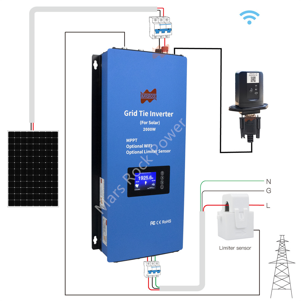 2000W 2 Phase 240V Solar Inver - Grid Tie Inverter Limiter 2000W 评论和价格
