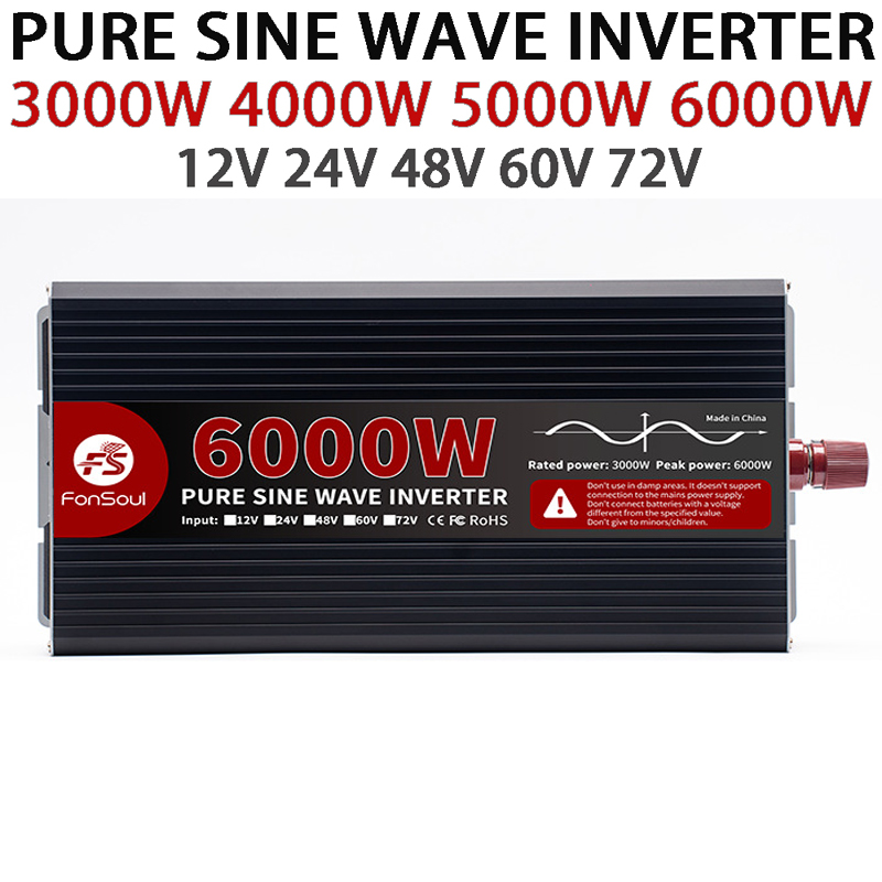 6000W 5000W 4000W 3000W Pure S - Pure Sine Wave Inverter 5000W 48V 220V 评论和价格