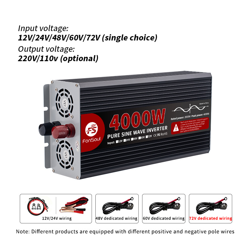 6000W 5000W 4000W 3000W Pure S - Pure Sine Wave Inverter 5000W 48V 220V 评论和价格